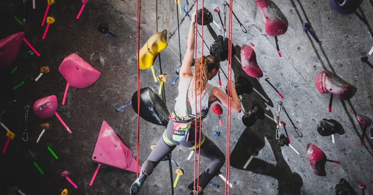 Nahaufnahme des Trublue iQ Auto Belay Systems