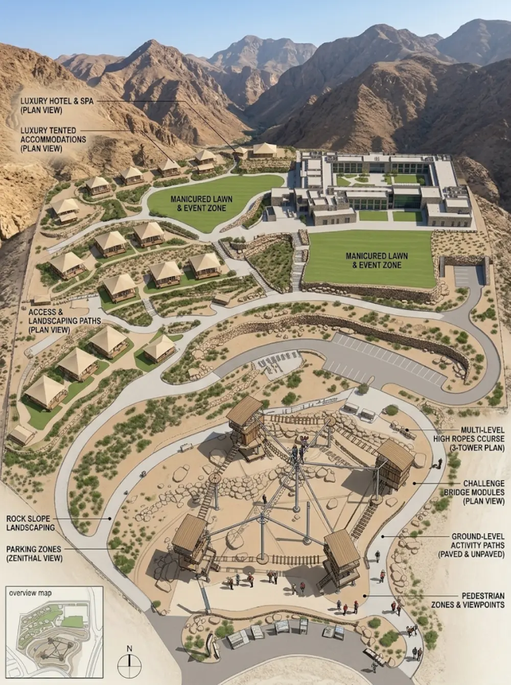 Skywalker Abenteuerpark Architektur — vom Reißbrett bis zum Bau