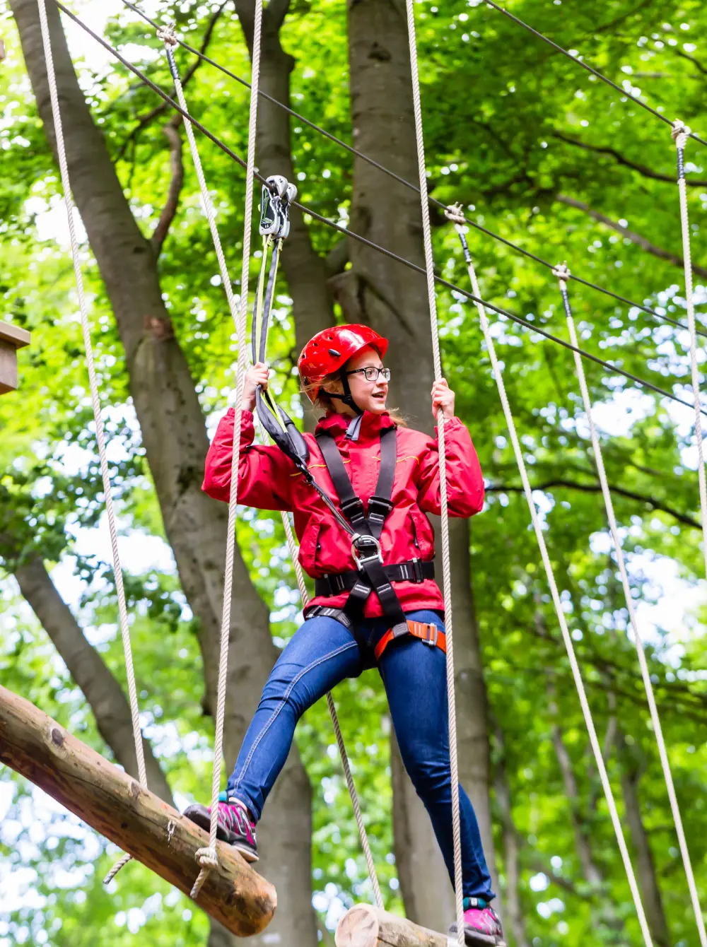 Eco-Waldseilpark gebaut von Skywalker Adventure Builders