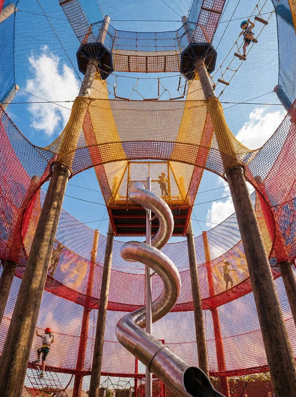 Net Adventure park — families and children exploring together